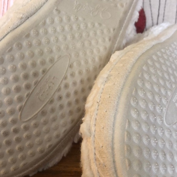 NEW Jaclyn Smith furry zip up slippers ivory size - Picture 5 of 7